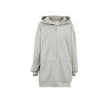 Women Trench Coat Knitted Hooded Baseball Uniform Women's Coat