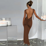 Women Dresses Summer Sexy Backless Spaghetti Straps Dress