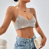 Women's Party Tops Backless Sexy Strap Short Top