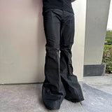 MIJKO Mens Vintage Pants Casual Bootcut Bootcut Pants