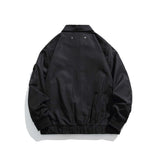 Unisex Jacket Fall Lapels Contrast Color Jacket