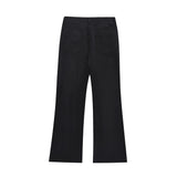 Men Sweatpants Solid Color Loose Wide Leg Pants Men Casual Straight-Leg Wide-Leg Pants