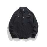 Unisex Shirts Autumn Embroidery Peak Jacket