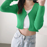 Women Sweater Knitwear Cardigan Women Spring Short Slim Fit Sweater
