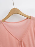 Women Sweater Knitwear Summer Fork Sun Protection Knit Cardigan V-neck Top