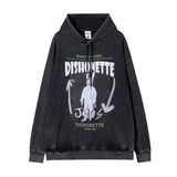 Men Hoodie Couple Hip Hop Retro Loose Oversize Hooded Jacket