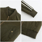 Women Trench Coat Short Flight Jacket Women's Spring and Autumn Jacket