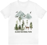 Glacier National Park Camping Forest Deer Hiker Hiking Outdoor
