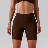 Women Yoga Sports Shorts Stretch Tight Workout Shorts