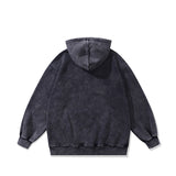 Men Hoodie Oversize Printing plus Velvet Washed Loose Couple Hoodies