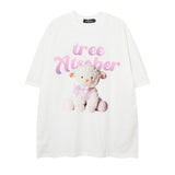 Men T Shirt Cartoon Printed Couple Short Sleeve T-shirt