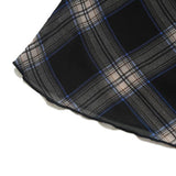 Women's Long Skirt Plaid A- line Skirt Women's Summer Casual Loose Bow Skirt