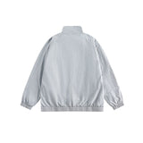 Unisex Jacket Simple Loose Retro Stand Collar Jacket Men's Coat