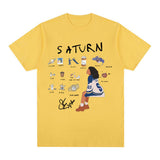 SZA Saturn T-shirts Men Women Fashion Hip Hop Harajuku T-shirt