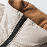 Unisex Winter Cotton Coat Multi-Pocket Hooded down Jacket Warm down Jacket