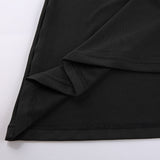 Women Dresses Black Slip Dress Long Dress (Bla0420)