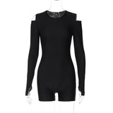 Women Jumpsuit Spring Slim-Fitting Back Long-Sleeve Zipper Jumpsuit