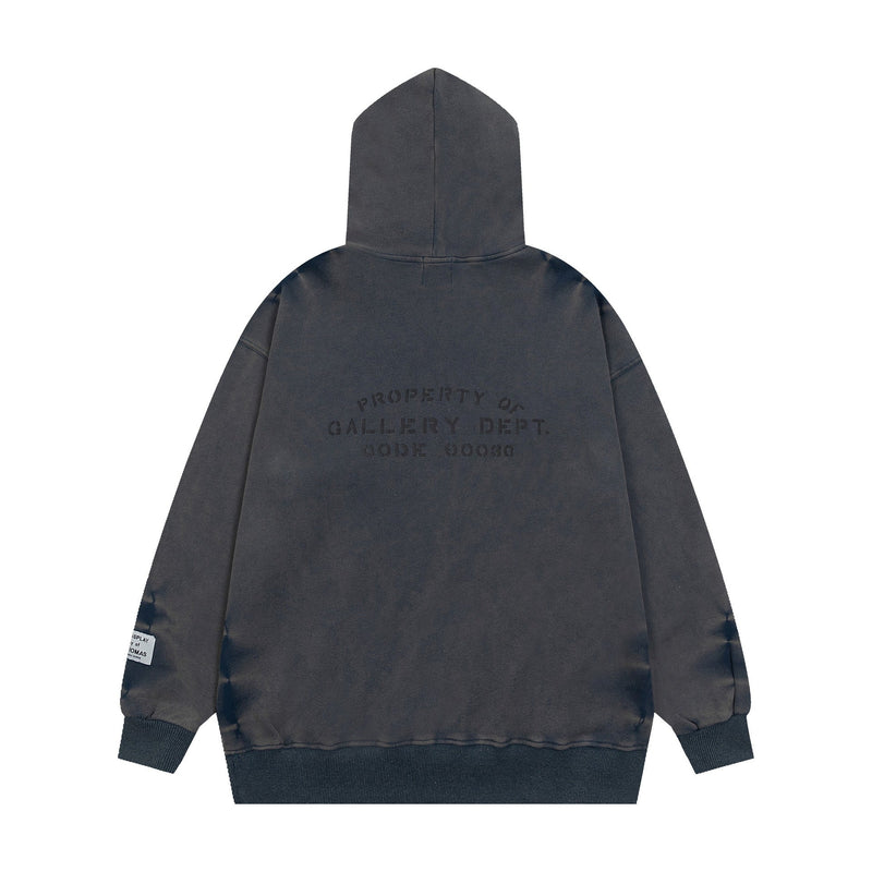 Gallery Dept Hoodie Hand Painted Ink Washed Hooded Sweater