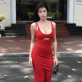 Women Dresses Summer Long Dress Suspenders Dress
