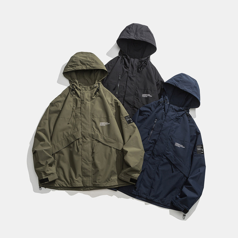 Unisex Jacket Autumn Windproof Hood Coat