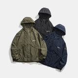 Unisex Jacket Autumn Windproof Hood Coat