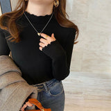 Women Knitwear Autumn and Winter Turtleneck Bottoming Shirt Slim-Fit Knitted Top