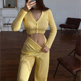 Beach Sweater Dress Autumn and Winter Leisure Cutout Pants Beach Suit