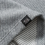 Unisex Winter Cotton Coat Winter Letter Embroidered Crew Neck Top Vintage Twill Top