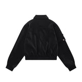 Women Jacket Short Pu Leather Jacket with Metal Buckle