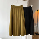 Women's Skirt Vintage Pleated Umbrella Skirt Skirt