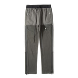 Men Sweatpants Multi-Pocket Cargo Pants Zipper Straight Casual Trousers