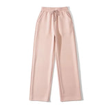 Women Sweatpants Autumn and Winter Loose Straight Casual Wide-Leg Sweatpants