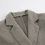 Women Trench Coat Woolen Small Business Suit Coat