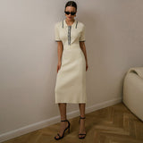 Women Dresses Summer Sexy Polo Collar Dress