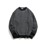 Unisex Sweater Winter Vintage Stripe Knitwear