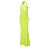 Women Dresses Spring Sexy V-neck Backless Dress