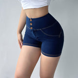 Women Yoga Sports Shorts Sports Denim Tight Sexy Fitness Hot Pants