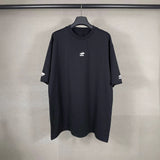 Men T-shirts Paris Ski Chest Left and Right Cuffs Embroidered Short Sleeves