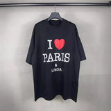 Men T-shirts Balen I Love Paris & Lencia Tee