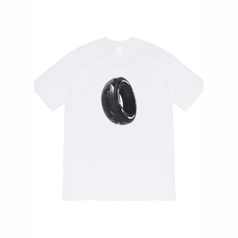 Mens T-shirts 20FW Tire tee Short Sleeve T-Shirt Cotton Crew Neck Bottom Shirt