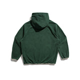 Unisex Winter Cotton Coat Letter Embroidered Hoodie Vintage Polar Fleece Pullover Top