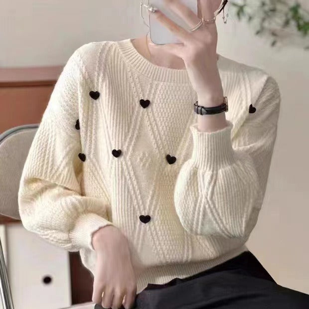 Women Knitwear Autumn and Winter round Neck Knitwear Sweater