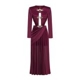 Women Dresses Sexy Deep V-neck Hollow Backless Dress Dress (Zns0409)