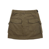 Women Skirt Multi-Pocket Workwear Skirt