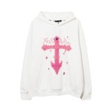 Men Hoodie T Vintage Gothic Cross Hooded Sweater