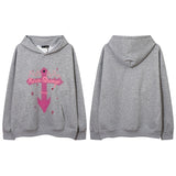 Men Hoodie T Vintage Gothic Cross Hooded Sweater