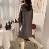 Women Knitwear Autumn and Winter Turtleneck Mid-Length Sweater