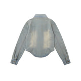 Women Jacket Butterfly Logo Denim Jacket