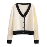 Women Sweater Knitwear Fall/Winter Classic Style V-neck Knitted Cardigan