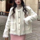 Women Knitwear Autumn and Winter round Neck Tassel Sweater